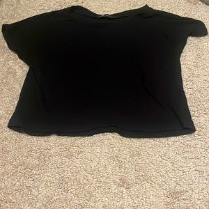 Zara Black Crop Tee